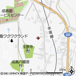 山形県米沢市広幡町成島1346周辺の地図