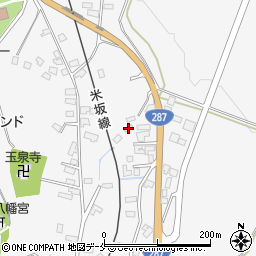 山形県米沢市広幡町成島71周辺の地図