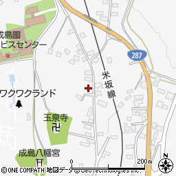 山形県米沢市広幡町成島1347周辺の地図