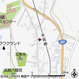 山形県米沢市広幡町成島1325周辺の地図