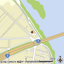 新潟工業用水一日市中継ポンプ場周辺の地図