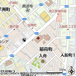 新潟市中央区入舟連絡所周辺の地図