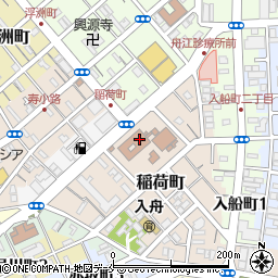 新潟市立舟江図書館周辺の地図