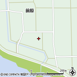 宮城県角田市枝野前原周辺の地図