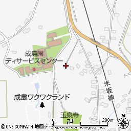 山形県米沢市広幡町成島1352周辺の地図