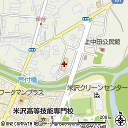 トヨタカローラ山形米沢店周辺の地図