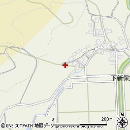 新潟県新発田市下新保598周辺の地図