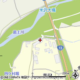 山形県米沢市花沢3448周辺の地図