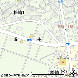 株式会社オカモト　セルフ新潟松崎周辺の地図