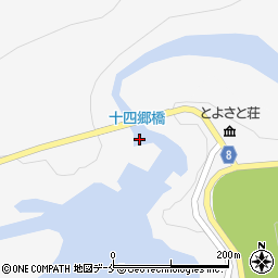 十四郷橋周辺の地図