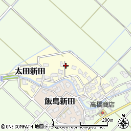 新潟県新発田市太田新田周辺の地図