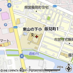 新潟市立東山の下小学校周辺の地図
