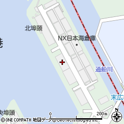 北２号上屋周辺の地図