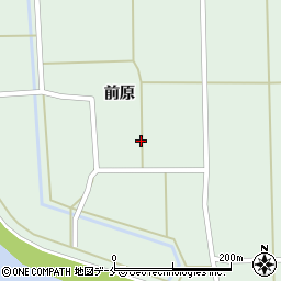 宮城県角田市枝野前川周辺の地図