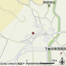新潟県新発田市下新保609周辺の地図