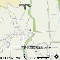新潟県新発田市下新保672周辺の地図