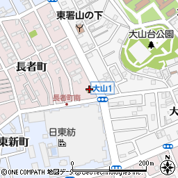 ファミリーマート新潟長者町店周辺の地図