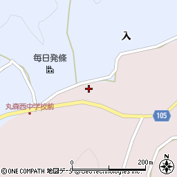 宮城県伊具郡丸森町大張川張宿周辺の地図