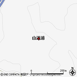 宮城県白石市越河平山道浦周辺の地図