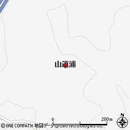 宮城県白石市越河平（山道浦）周辺の地図