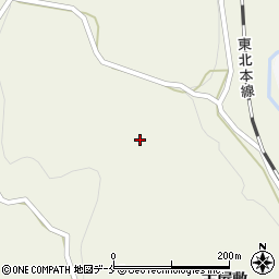 宮城県白石市越河五賀（赤坂）周辺の地図