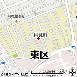 〒950-0061 新潟県新潟市東区月見町の地図
