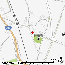 山形県米沢市広幡町成島162周辺の地図