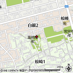 松崎自治会館周辺の地図