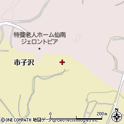 宮城県伊具郡丸森町舘矢間山田市子沢周辺の地図
