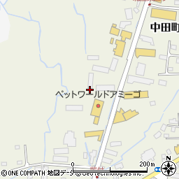 山形県米沢市中田町西三幕周辺の地図