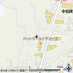 山形県米沢市中田町（西三幕）周辺の地図