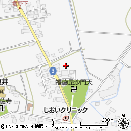 山形県米沢市塩井町塩野字堂ノ浦周辺の地図