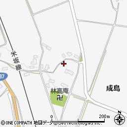 山形県米沢市広幡町成島1664周辺の地図