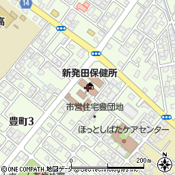 新潟県新発田地域振興局周辺の地図