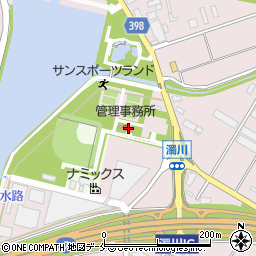 新潟市濁川運動広場ソフトボール場周辺の地図