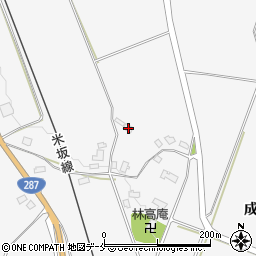 山形県米沢市広幡町成島1674周辺の地図