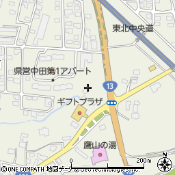 山形県米沢市中田町舘ノ内周辺の地図