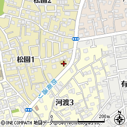 ファミリーマート新潟松園店周辺の地図