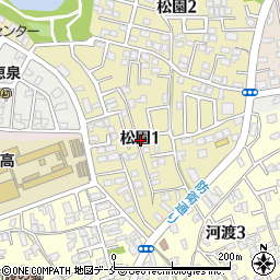〒950-0023 新潟県新潟市東区松園の地図