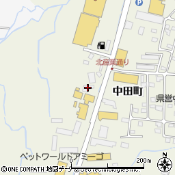 日産部品山形販売米沢営業所周辺の地図