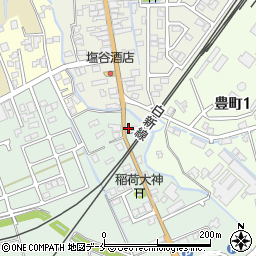 新潟県新発田市荒町372周辺の地図