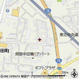 山形県米沢市中田町道ノ上二周辺の地図