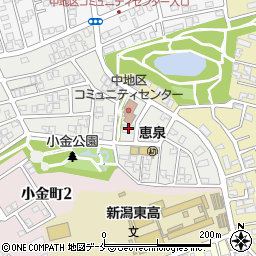 新潟市老人憩の家じゅんさい池周辺の地図