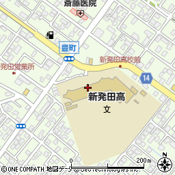 県立新発田高校周辺の地図