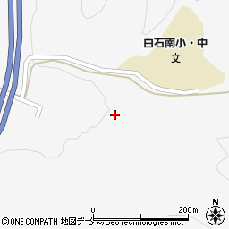 宮城県白石市越河平猪馬場周辺の地図
