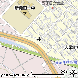 新潟県新発田市大栄町5丁目10周辺の地図