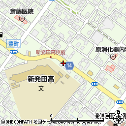 新潟県新発田市豊町周辺の地図
