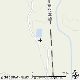 宮城県白石市越河五賀乙森3-7周辺の地図