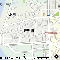 新潟県新潟市東区神明町周辺の地図