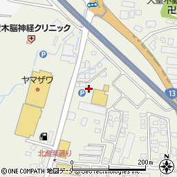 山形県米沢市中田町道ノ上三周辺の地図
